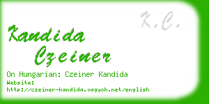 kandida czeiner business card